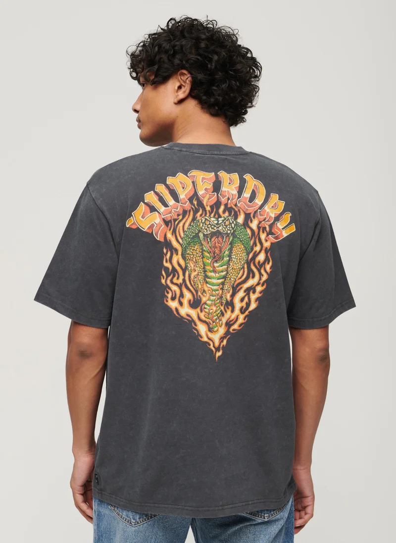 Superdry Biker Rock Graphic Loose Tee