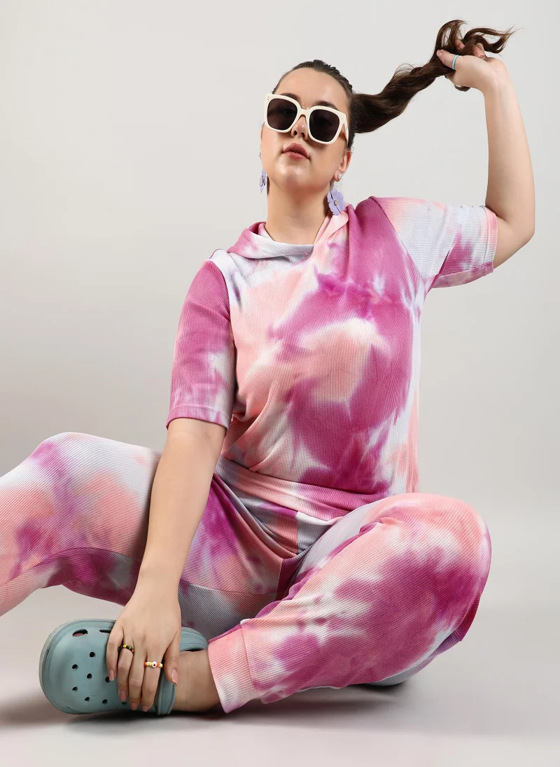 Instafab Plus Tie-Dye Co-Ord Set