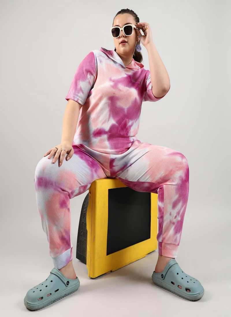 Instafab Plus Tie-Dye Co-Ord Set