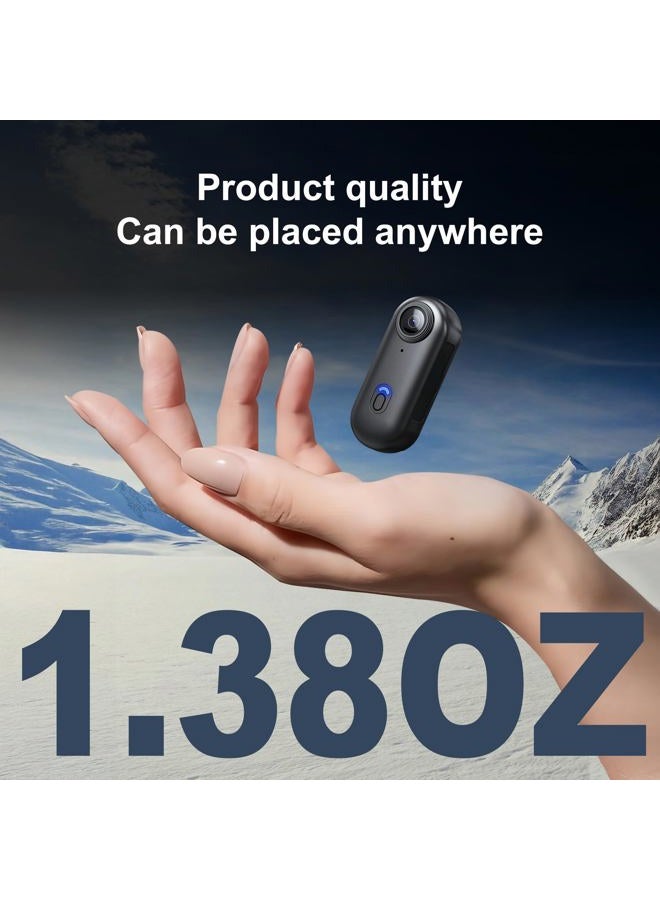 NUISK 4K Thumb Action Camera | 128G Sports Camera for POV Photoshooting: Waterproof Sports Camera The Size of a Thumb Suitable for Running Cycling Swimming Hiking Adventure Etc (White) - Image 4