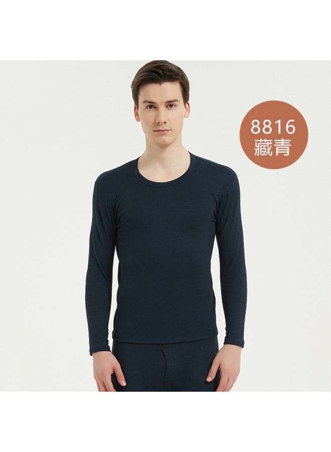 Men's Thermal Underwear Set With Fleece, Seamless Silk Thermal Tops And Pants, High Elasticity For Cold Protection