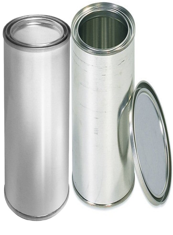 cakuuma Empty Quart Paint Cans with Lids (2 Pack) Empty Metal Paint Storage Cans with tops container set - Image 1
