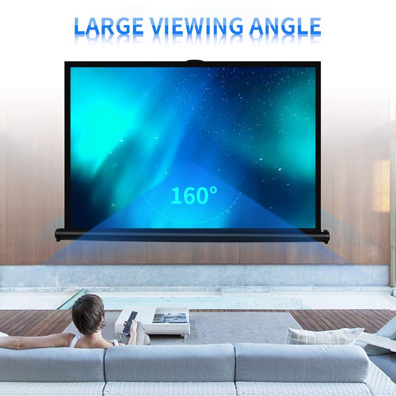 Cocar P1-SN50 50 inch Portable Projection Screen for Mini/Professional LED/LCD/DLP Projector Self Standing Pull-Out Style Indoor Outdoor Home Cinema - 4:3/16:9 Compatiable - Image 5