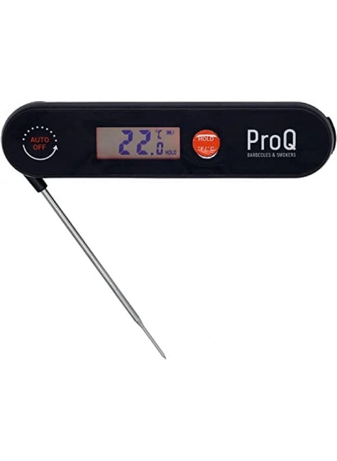 DANUBE HOME Proq Digital Instant Read Thermometer Instant Read Food Thermometer With Backlight Screen Foldable Long Probe Meat Thermometer Probe For Kitchen Bbq Water Milk - Rechargeable  - Image 3