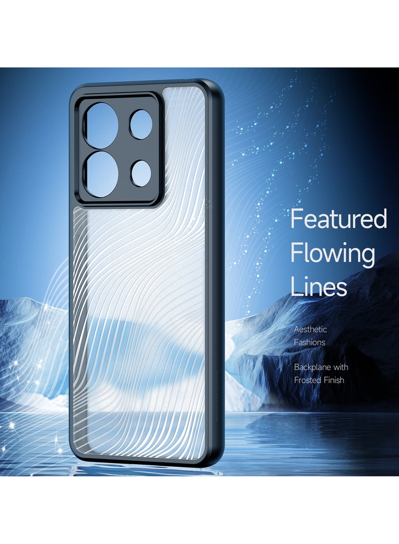 دوكس دوتشيز ايمو جراب لموبايل شاومي ريدمي نوت 13 برو 5 جي / بوكو اكس 6 5 جي  جراب نحيف وشفاف مطفي مصنع من البولي يوريثين الحراري بولي كربونات البولي بروبلين سيليكون - اسود - Image 2