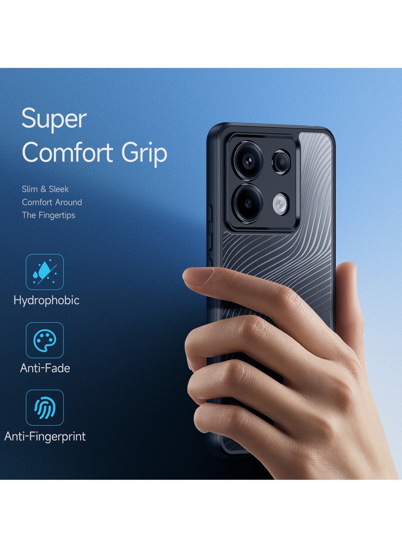 دوكس دوتشيز ايمو جراب لموبايل شاومي ريدمي نوت 13 برو 5 جي / بوكو اكس 6 5 جي  جراب نحيف وشفاف مطفي مصنع من البولي يوريثين الحراري بولي كربونات البولي بروبلين سيليكون - اسود - Image 3