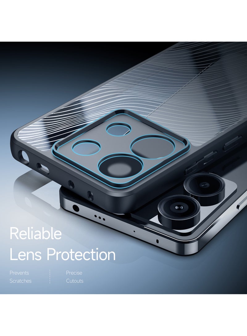 دوكس دوتشيز ايمو جراب لموبايل شاومي ريدمي نوت 13 برو 5 جي / بوكو اكس 6 5 جي  جراب نحيف وشفاف مطفي مصنع من البولي يوريثين الحراري بولي كربونات البولي بروبلين سيليكون - اسود - Image 5