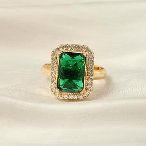 SALTY Anti Tarnish Royal Diamond Crown Finger Ring for Women | Adjustable Fancy Jewellery Design | Latest Fashion Accessories for Girls | Minimal Jewelry | Marriage, Birthday | Gift for Valentine Day - Image 4