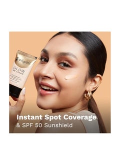 PILGRIM Glow BB Cream SPF 50 PA++++ Instant Spot Coverage Matte Finish Vitamin C Infused 30 Grams  - Image 4