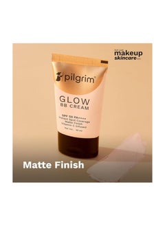 PILGRIM Glow BB Cream SPF 50 PA++++ Instant Spot Coverage Matte Finish Vitamin C Infused 30 Grams  - Image 3