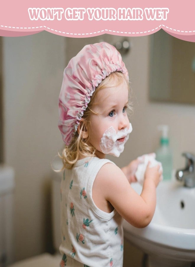 Zando Baby Satin Bonnet for Sleeping Soft and Skin-Friendly Reduce Hair Friction-Tangling and Breakage Adjustable Double Layer Reversible for Baby Bonnets 0-6 Months Strawberry - Image 5