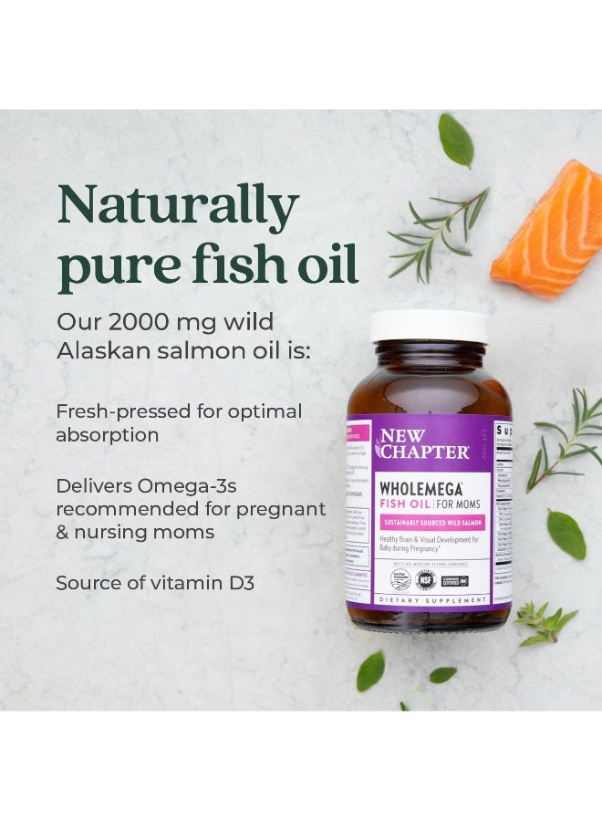 New Chapter Prenatal Dha - Wholemega For Moms Fish Oil Supplement With Omega-3 + Vitamin D3 For Prenatal & Postnatal Support - 90 Ct Softgels 500Mg - Image 4