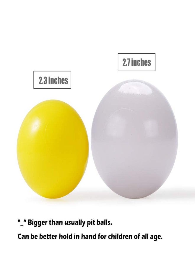 PlayMaty Ball Pit Balls - 2.75inches Plastic Phthalate & BPA Free Balls Crush Proof Stress Balls Swim Pit Fun Toy with Storage Bag for Baby Playhouse Birthday Party DecorationPack of 50 (light grey) - Image 3