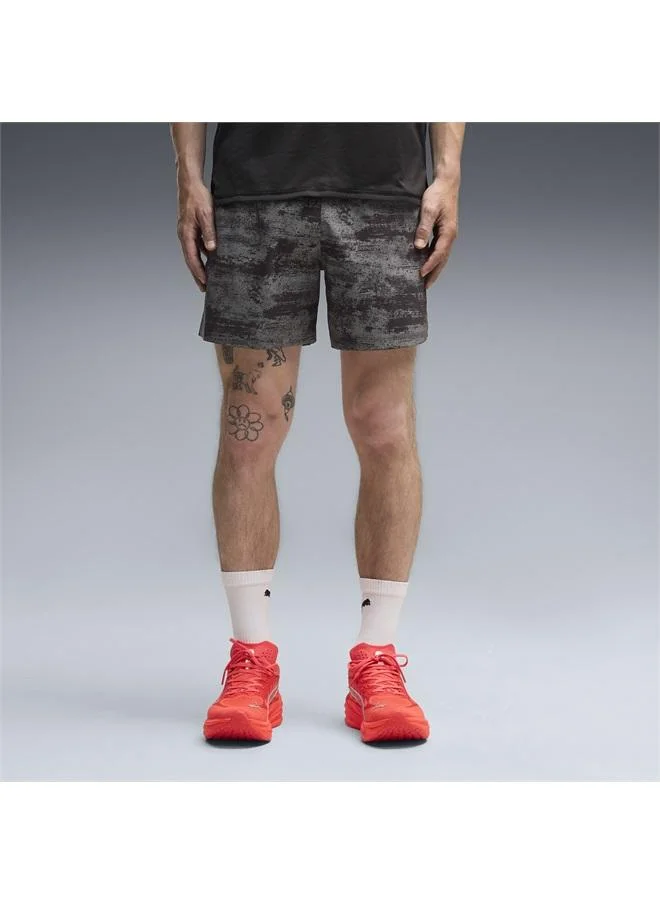 Puma PUMA Black Brightstride Dreamrun Printed Running 5" Shorts Men for Men | Best Price UAE