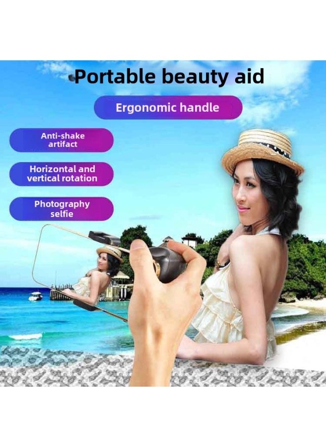 Generic Portable Bluetooth Stabilizer AY49 Selfie Stick For Mobile Phone Photography With Light Multi-Function Handheld Handle-Color:With Charging Treasure  - Image 1