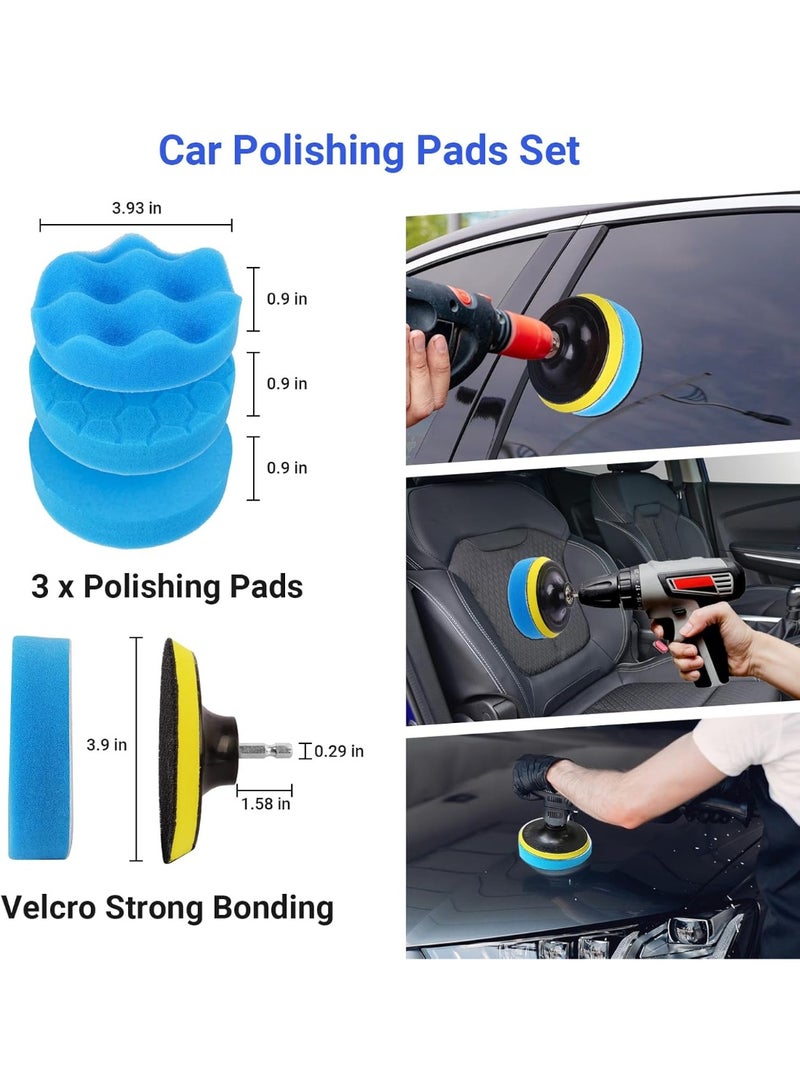 YelaJoy 26-Piece Car Detailing Brush Set – Complete Car Washing Kit with Drill Brushes, Detail Brushes, Retractable Windshield Cleaner, Towels & Glove – For Interior, Exterior, Air Vents, Wheels - Image 4