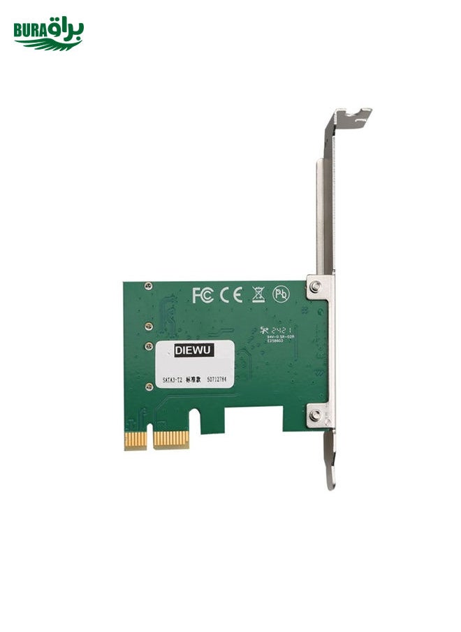 BURAQ ASM1061 Pci-e2.0 X1 to 2-port SATA 3.0 Adapter Card  - Image 3