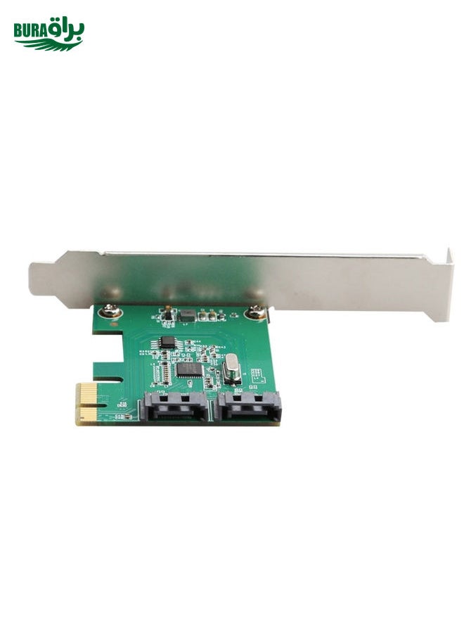 BURAQ ASM1061 Pci-e2.0 X1 to 2-port SATA 3.0 Adapter Card  - Image 4