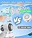 Boerfmo Rechargeable Bubble Gun Bubble Machine with 10 LargerSize Wands LED Light USBC Bubbles Toys for Kids Toddlers Gifts Ideas for Age 315 Boys Girls Parties Favors Birthday Easter - Image 4