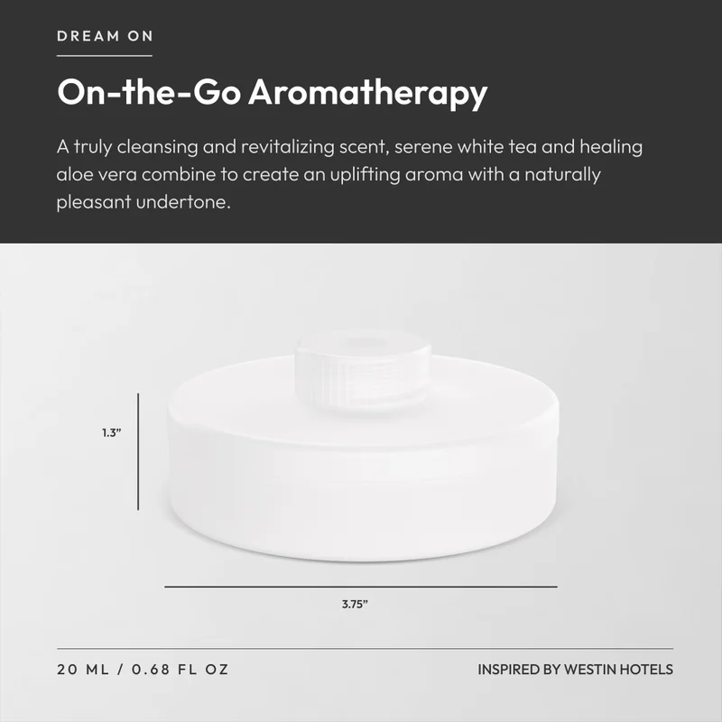Aroma360  Smart Car Diffuser Oil - Dream On - Air Freshener Cartridge - White Tea, Sweet Vanilla & Lily - Essential Oils - Cars, Trucks, SUVs, RVs & More  | Best Price UAE