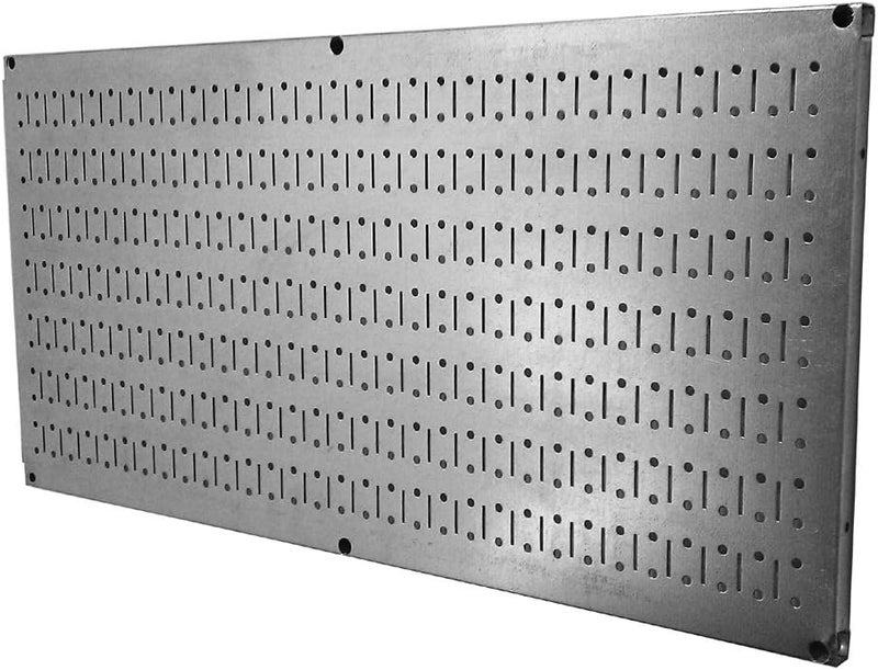 Wall Control Pegboard 16in x 32in Horizontal Galvanized Metal Pegboard Tool Board Panel - Image 1