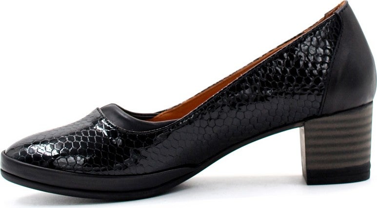 Fast Step Genuine Leather Women's Thick Heeled Shoes 411ZA277  - Image 2