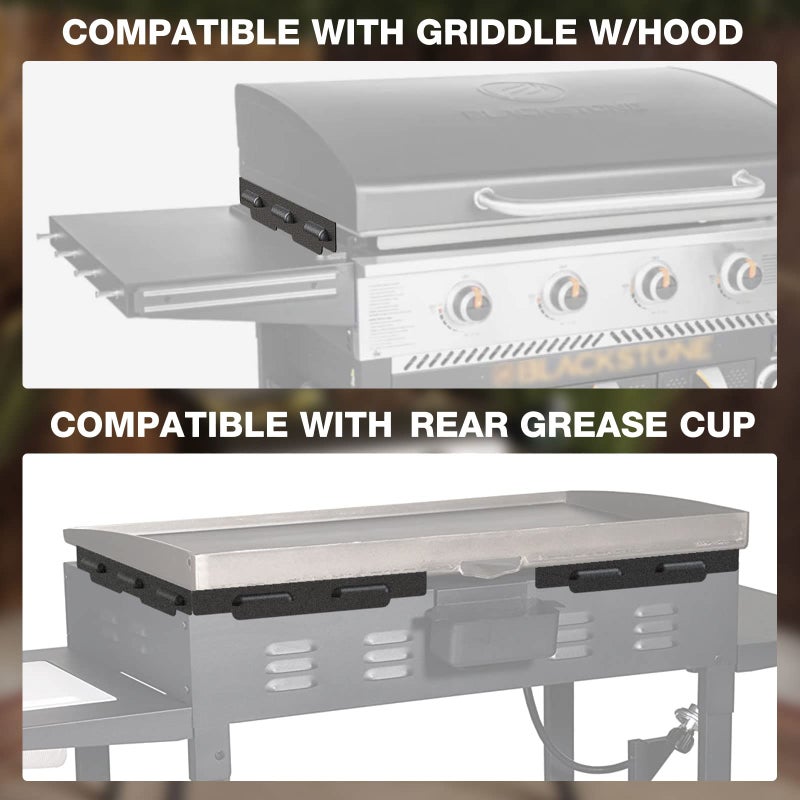 MeWeBlue Upgraded Wind Guards for Blackstone 36â€ Griddle, Blackstone Griddle Accessories Fit for Black stone Grill, 5015 Magnetic Stainless Steel Wind Screens Protect Flame Hold Heat, Compatible with Hood - Image 3