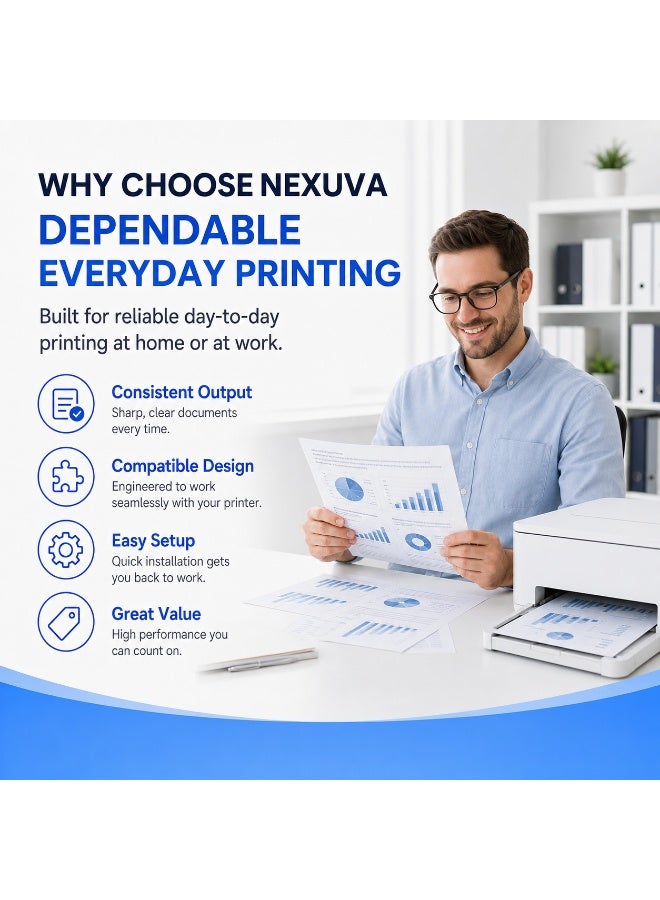 NEXUVA 117A Compatible Toner Cartridge Set with Chips for HP Color Laser 150a, 150nw, MFP 178nw and MFP 179fnw – W2070A, W2071A, W2072A, W2073A – 4-Pack - Image 4