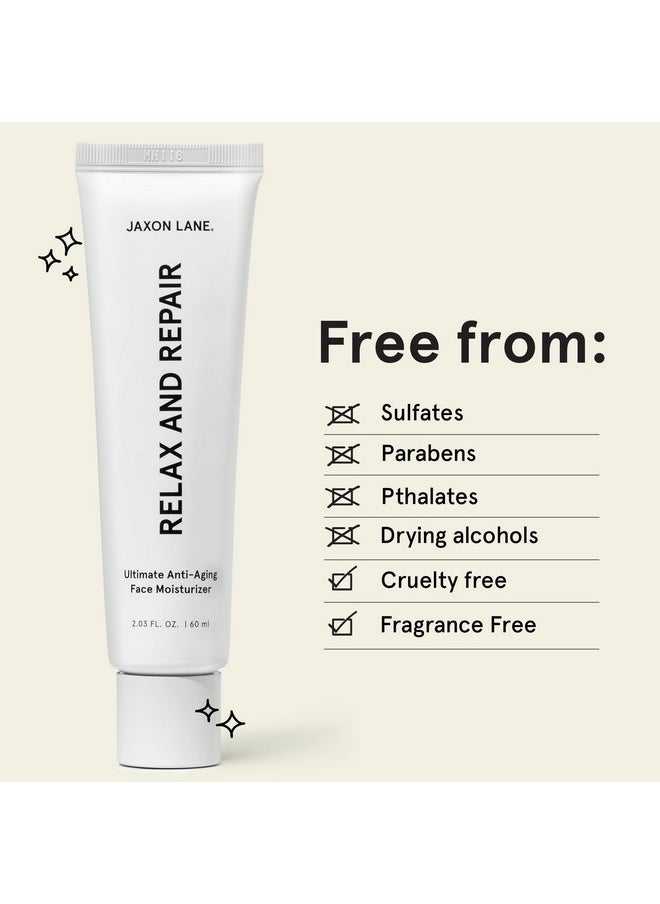 JAXON LANE - Relax And Repair Anti Aging Face Moisturizer For Men | Anti Wrinkle Cream For Face, Night Cream, Eye Cream With Niacinamide (Vitamin B3), Hyaluronic Acid, Vitamin E & Ceramides For Skin - Image 1