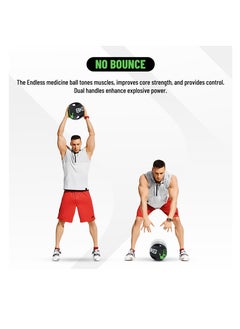 ENDLESS  8 KG (17.6 LB) Medicine Ball with Dual Handle Grip | Rubber | For Core Strength Exercise, Fitness, Cardio, Home Workouts and Gym | For Men and Women  - Image 4