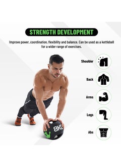 ENDLESS  8 KG (17.6 LB) Medicine Ball with Dual Handle Grip | Rubber | For Core Strength Exercise, Fitness, Cardio, Home Workouts and Gym | For Men and Women  - Image 5