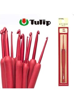 Tulip Etimo Red Single Crochet Hook 6.00 mm  - Image 1