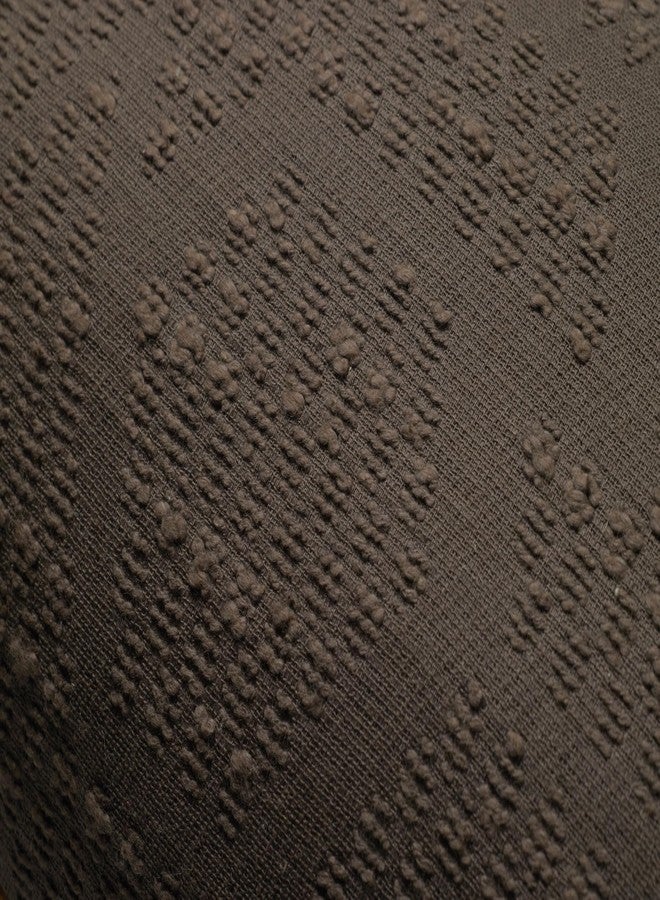 لولوي غطاء سرير بني من مجموعة لولوي جيريميا برنت ليروي PJBR0004، مقاس 13 × 21 بوصة، مع وسادة محشوة بالريش - Image 4