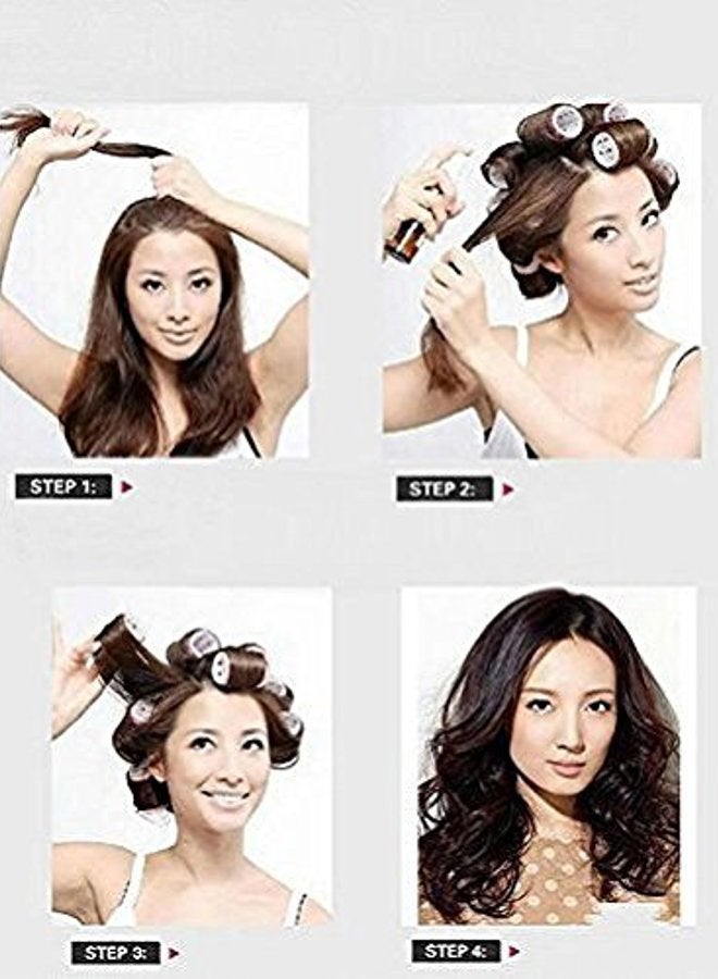 Kamay's Small Size Hair Rollers Curlers Self Grip Holding, For Hairdressing, Design Gripping Sticky Cling Style For DIY Or Salon (25mm/1" 12PCS) Random Color - Image 3