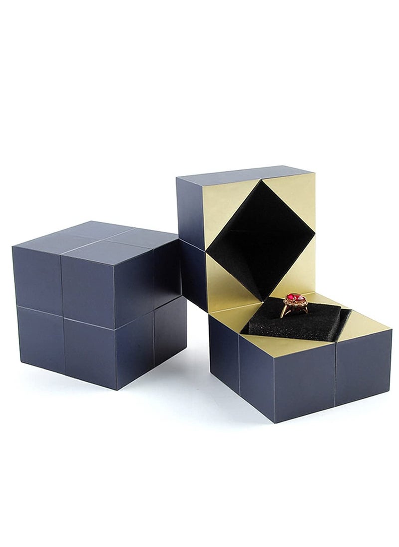 Excefore - Creative Cube Ring Box Magic Rotating Bracelet And Puzzle Jewelry Box Unique Proposal Ring Box Funny Gift Box - Image 1