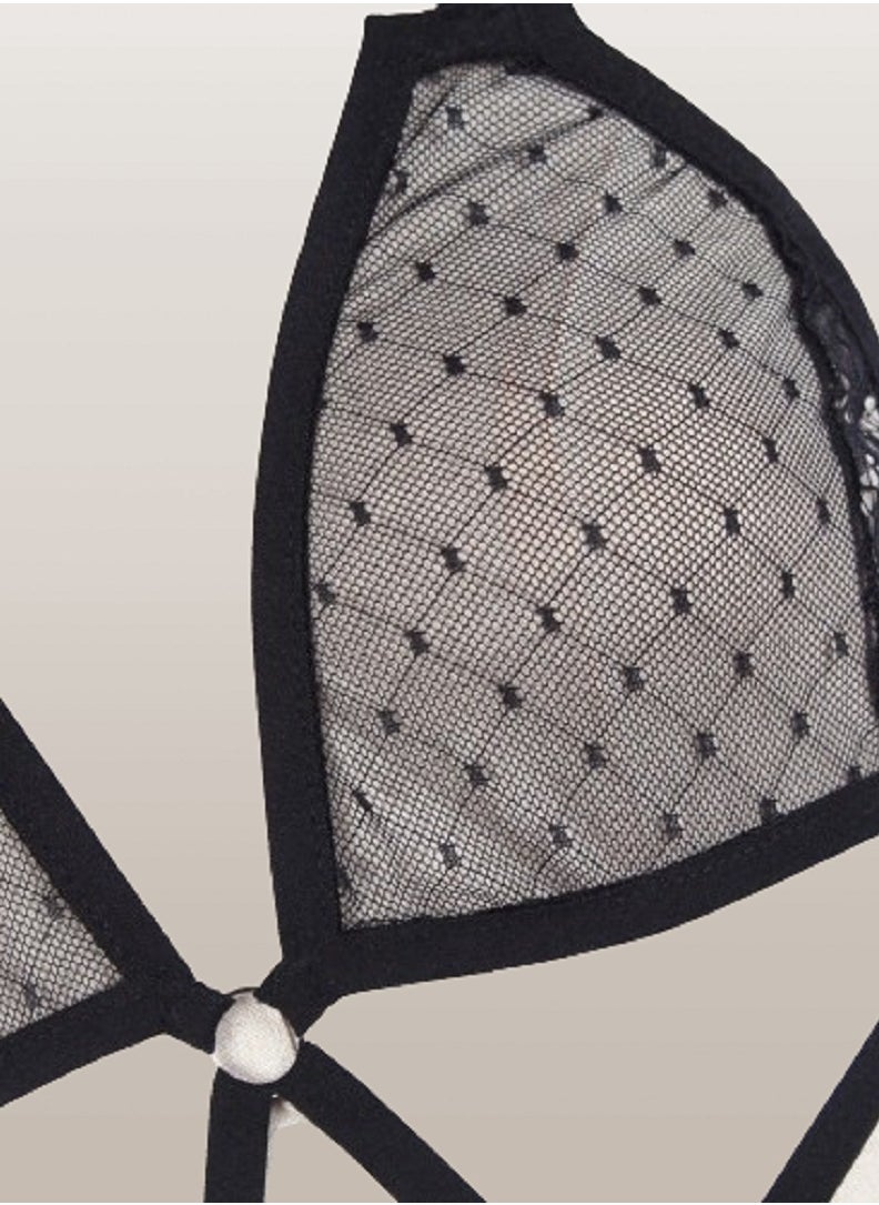 Ward Women's jumpsuit consists of one piece of lace attached to some belts and loops  - Image 3