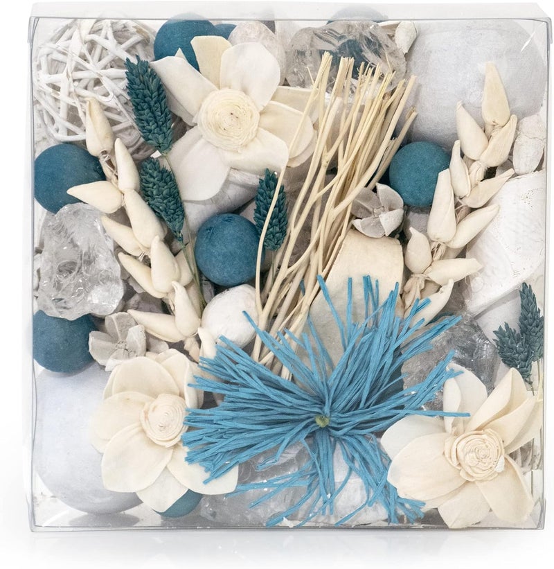 ANDALUCA Maison Box Fragrance Potpourri Decorative Vase & Bowl Filler Home Décor (Linen Breeze) - Image 1