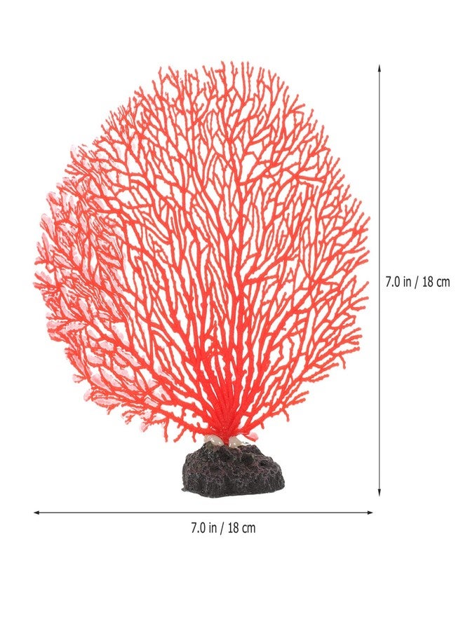 balacoo Simulated Coral Wall Aquarium Sea Fan Coral Aquarium Accessories for Freshwater Plant Ornament Fish Tank Decorations PVC Household Water Tank - Image 3