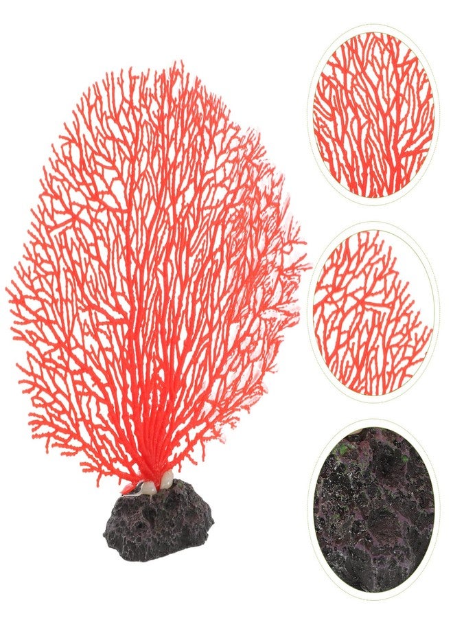 balacoo Simulated Coral Wall Aquarium Sea Fan Coral Aquarium Accessories for Freshwater Plant Ornament Fish Tank Decorations PVC Household Water Tank - Image 4