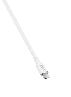 alfanar 10Gbps 5A Silicone USB Type-C to Type-C Fast Charging Cable White 2 m C52C-CSW11  - Image 3