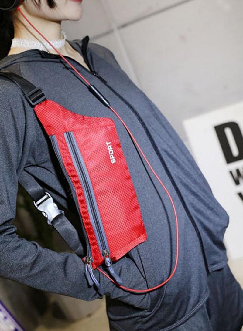 Sports Fashion Sports Bag for Running, Walking and Other Outdoor Activities, Use It As A Waist Belt Bag Or Wear It On Your Back Or Slant Across Your chest Or Over Your Shoulder, Multipocketed Money Belt Bag - Image 4