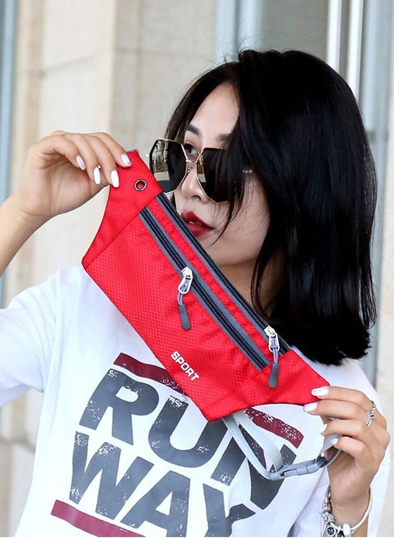 Sports Fashion Sports Bag for Running, Walking and Other Outdoor Activities, Use It As A Waist Belt Bag Or Wear It On Your Back Or Slant Across Your chest Or Over Your Shoulder, Multipocketed Money Belt Bag - Image 5