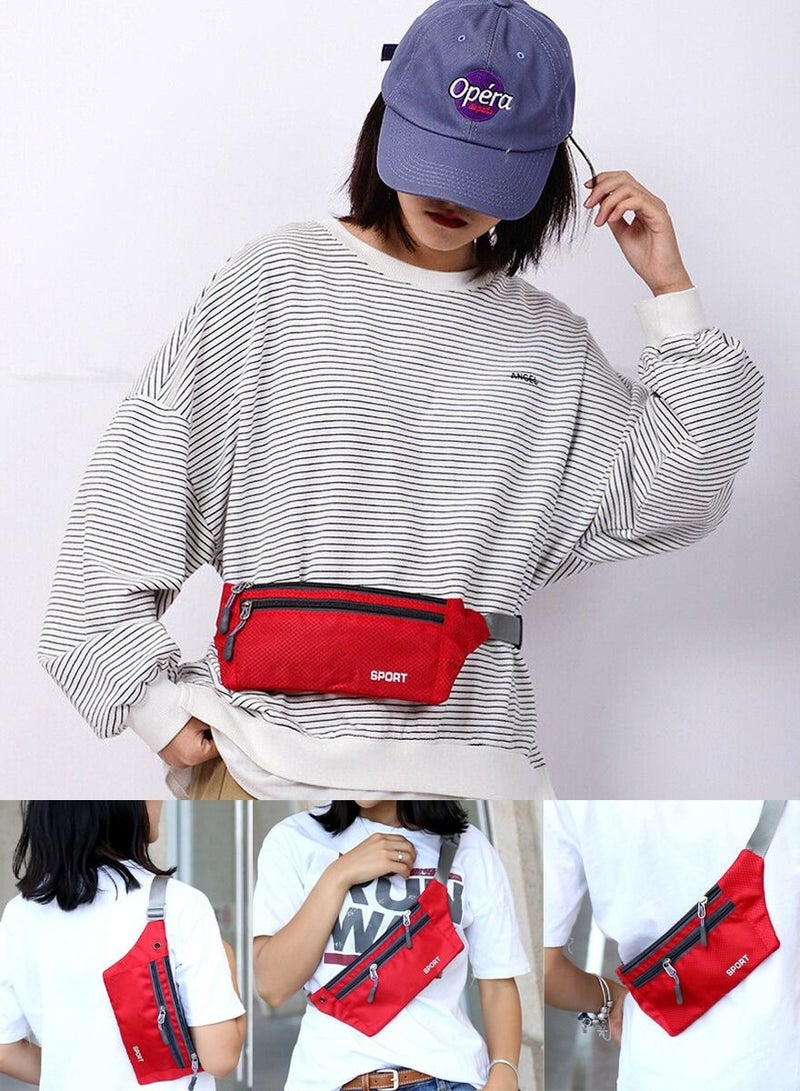 Sports Fashion Sports Bag for Running, Walking and Other Outdoor Activities, Use It As A Waist Belt Bag Or Wear It On Your Back Or Slant Across Your chest Or Over Your Shoulder, Multipocketed Money Belt Bag - Image 2