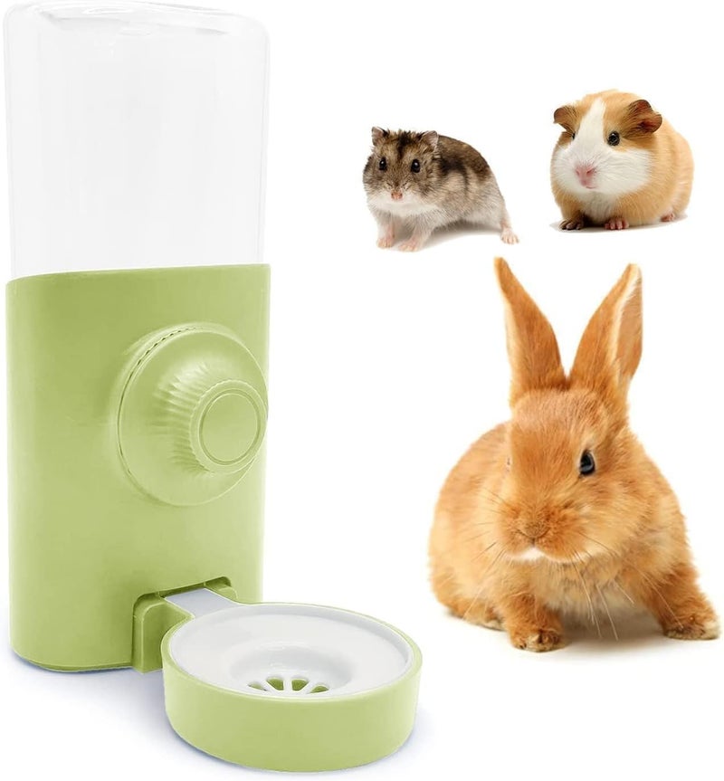 SWIUKPHE Varied size selections 600ml/21oz Hanging Rabbit Water Bottle, Pet Water Dispenser Feeder for Bunny, Puppy, Cat, Chinchilla, Ferret, Squirrel, Hedgehog, Green, Middle East Fit KSA standard compatible design - Image 1