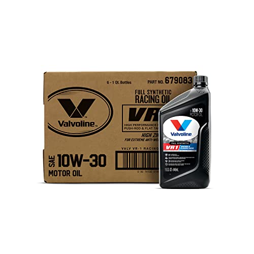 Valvoline VR1 Racing Synthetic SAE 10W-30 Motor Oil 1 QT, Case of 6 - Image 1
