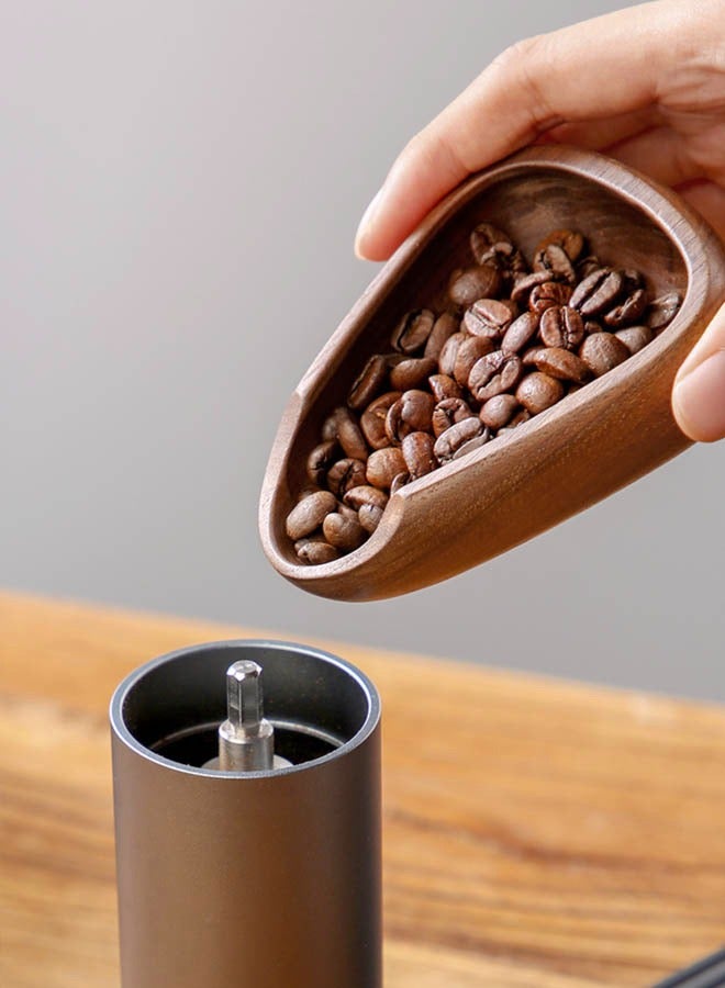 Handcrafted Walnut Coffee Bean Dosing Tray – Premium Wooden Coffee Tool for Espresso, Pour Over & Manual Brewing - Image 4