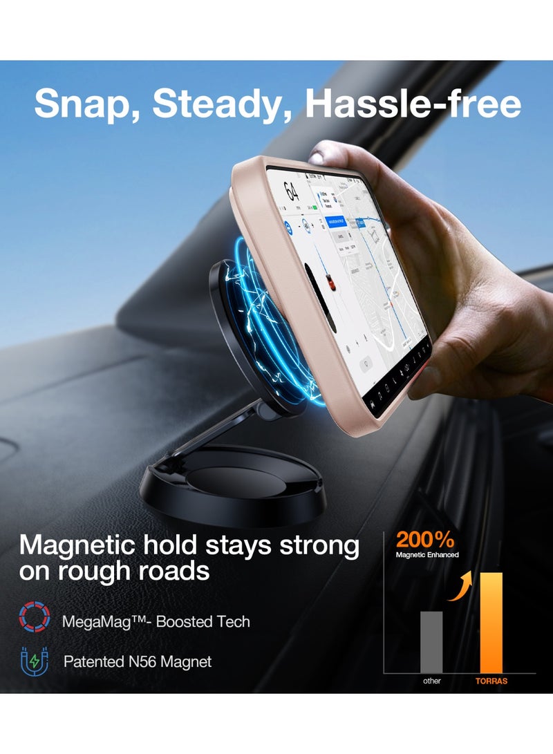 حامل مغناطيسي قوي وسلس لهاتف آيفون 16 برو ماكس، مناسب لمغناطيس ماغ سيف، حماية من السقوط بمعيار عسكري، غلاف هاتف مع حامل قابل للتعديل لهاتف آيفون 16 برو ماكس، نحيف - - Image 3