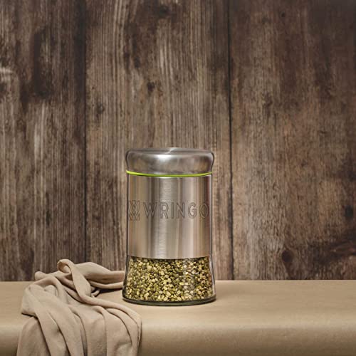 WRINGO 550 ML Stainless Steel Canister Glass Jar With Lid,Premium Pantry Organizers Containers & Perfect Kitchen Storage For Canning Cereal,Coffee,Sugar,Tea,Pasta & BeansContainers Set Of 2,Multicolor - Image 4