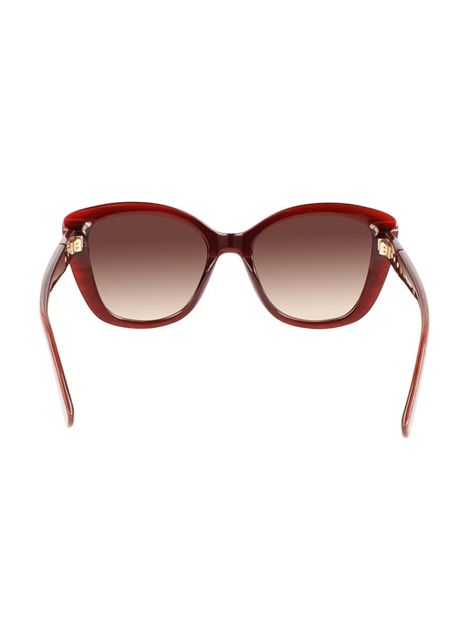 Longchamp نظارة شمسية بإطار الفراشة للحماية من الأشعة فوق البنفسجية للنساء - LO714S-604-5419 - مقاس العدسة: 54 ملم  - Image 4