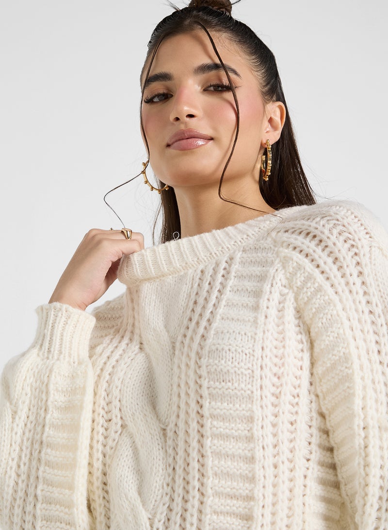 جينجر كارديجان محبوك بالكيبل - Image 3